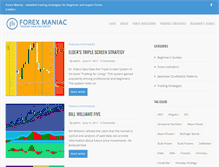 Tablet Screenshot of forexmaniac.com